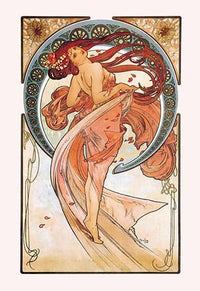 Alphonse Mucha Flower Series Poster Print showcasing Art Nouveau design