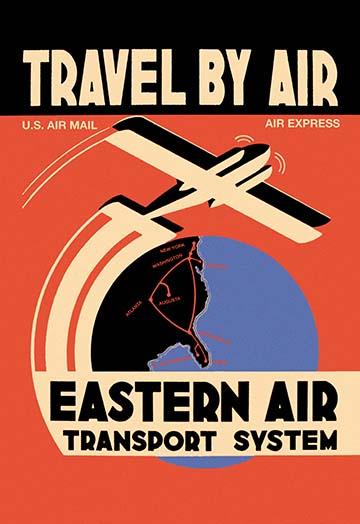 Eastern Air Lines Kingsbird and Curtiss Condor Vintage Travel Poster Print
