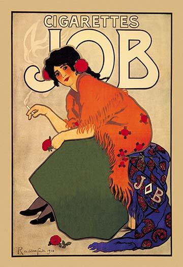 Spanish Lady Art Print by Alphonse Mucha showcasing a woman in traditional attire holding a flower.