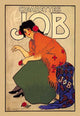Spanish Lady Art Print by Alphonse Mucha showcasing a woman in traditional attire holding a flower.