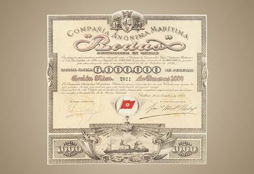 Cancelled stock certificate poster print capturing financial history.