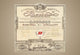 Cancelled stock certificate poster print capturing financial history.