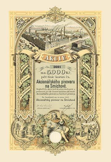 Cancelled Stock Certificate Poster Print showcasing historical financial artwork