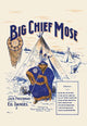 Mose in Teepee sheet music cover art print featuring a comedic design.