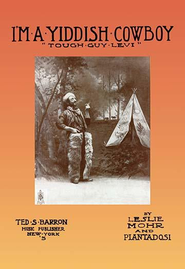 Levy's Prairie Romance sheet music featuring a humorous tale of a Jewish cowboy and his adventures.