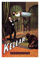 Harry Keller levitation magic poster print featuring famous illusion.