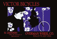 The Overman Wheel Company Vintage Poster Print by Will Bradley