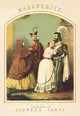 Faust opera Marguerite aria poster print featuring a spinning wheel scene.