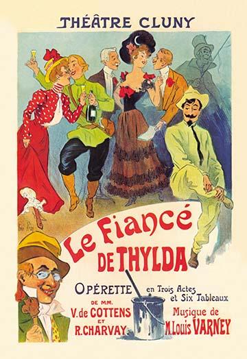 Le Fiance de Thylda operette poster print by Ren_ Louis P_an