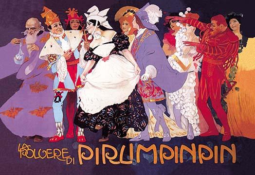 Opera Poster Print by Leopoldo Metlicovitz depicting classic opera theme