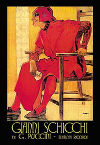 Gianni Schicchi Poster Print by Leopoldo Metlicovitz from 1918
