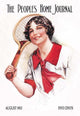 August 1913 People's Home Journal magazine cover featuring a woman with a tennis racket.