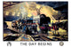 Train Shed Carousel Poster Print by Terence Tenison Cuneo, showcasing a maintenance crew preparing a train.