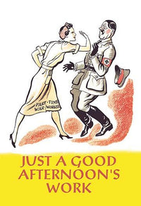WW2 Women's Work Poster Print showcasing women's contributions in factories
