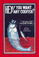 Humorous sheet music cover art featuring a cod smoking a cigar and wearing a top hat.