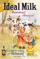 Vintage Advertising for Idea Milk Poster Print featuring Milkmaid
