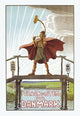 World War 1 reunification poster print by Rasmus Christiansen, depicting the historical context of Schleswig with Denmark.