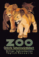 Large Zoo Poster Print featuring vibrant wildlife art.