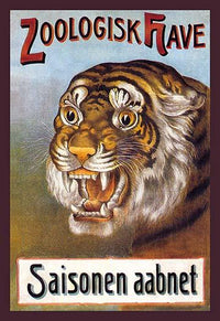 Copenhagen Zoo Opening Day Poster Print showcasing vintage artwork.