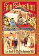 San Sebastian Bullfighting Festival Poster Print by Dan Sagre Groesbeck
