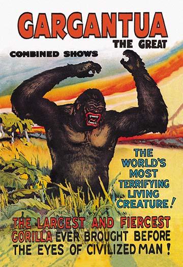 Gargantua The Great Circus Poster Print - Vintage Art