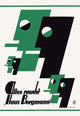 Haus Bergmann Cigarette Poster Print featuring stylized faces in green and black.