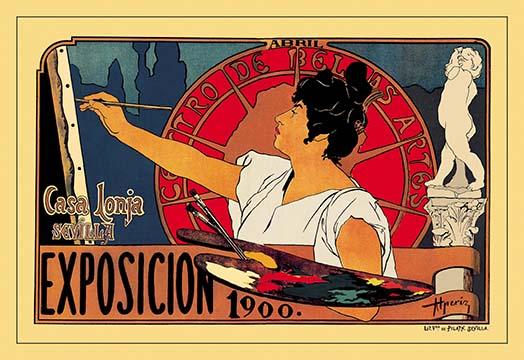 Poster print of the historic Lonja de Sevilla architecture.