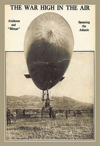 War High in the Air Poster Print showcasing historical first flight with spectators in antique clothing.