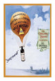 Saunders's House of Lords Whiskey - Soars Over All Poster Print by Fred Smith with balloon and whiskey bottle.