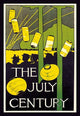 The July Century poster print by Charles H. Woodbury, showing a crowd gathered for a public display.