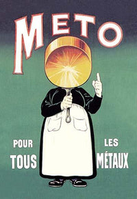 Meto for All Metals Poster Print by Eugène Ogé showcasing vintage art style