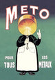 Meto for All Metals Poster Print by Eugène Ogé showcasing vintage art style