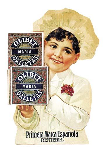 Olibet Biscuit Advertising Standee Poster Print showcasing vintage design