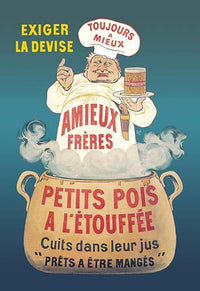 French pea stew advertising poster print by Eugène Ogé.