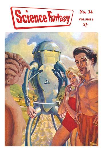 Science-Fantasy magazine cover art #14 (1955) poster print by Gerard A. Quinn.