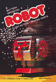 Battery Operated Robot: Go Float Action poster print showcasing a vintage tin toy on an alien landscape.