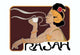 Rajah Coffee Advertising Poster Print by Henri Meunier in Art Nouveau style.