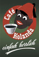 Caf_ Kolanda Einfach Herrlich Poster Print featuring a Turkish man in a fez looking at coffee