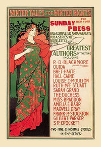 Winter Tales for Winter Nights color poster print by Louis John Rhead