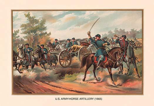 Illustrated page from The U.S. Army 1776-1899 historical sketch by Arthur L. Wagoner