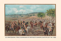 Illustrated historical page from The U.S. Army 1776-1899 by Arthur L. Wagoner, 1917 poster print.