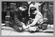 Immigrant Children Playing Card House Poster Print