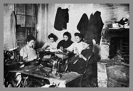 Immigrants to America Garment Industry Poster Print