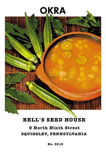 Vintage Seed Packet Art Poster Print featuring vibrant colors and intricate designs.