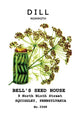 Vintage Seed Packet Art Poster Print showcasing botanical illustration.