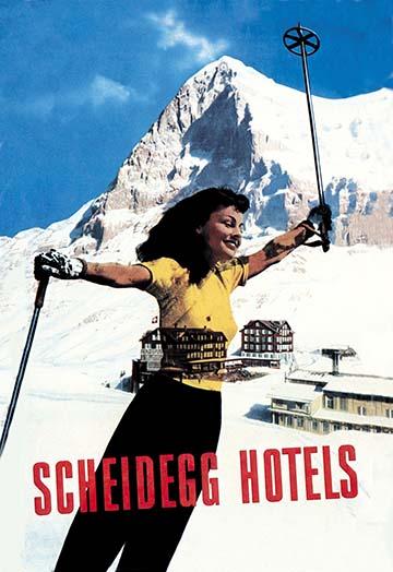 The Kleine Scheidegg Mountain Pass Poster Print by Werner Muhlemann