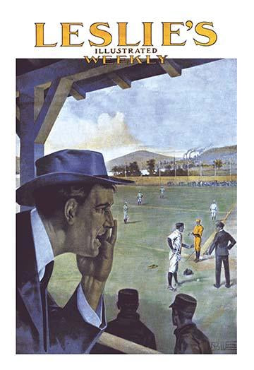 Baseball fan screaming poster print by N. Blue, vibrant sports artwork.