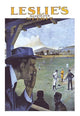 Baseball fan screaming poster print by N. Blue, vibrant sports artwork.