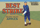 Baseball Themed Apple Crate Label Poster Print for vintage decor
