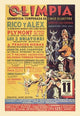 Travelling Circus Experience Poster Print featuring acrobats and clowns